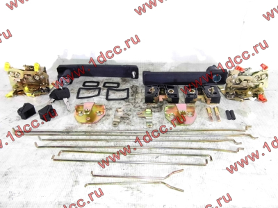 Ремкомплект замков на две двери (ручки внутренние, наружные, личинки, тяги) SH F3000/SH F2000 SHAANXI / Shacman (ШАНКСИ / Шакман)  фото 1 Кострома