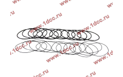 Кольцо уплотнительное гильзы цилиндра (комплект 12 тонких и 12 толстых) двигатель TD226B6G фото Кострома